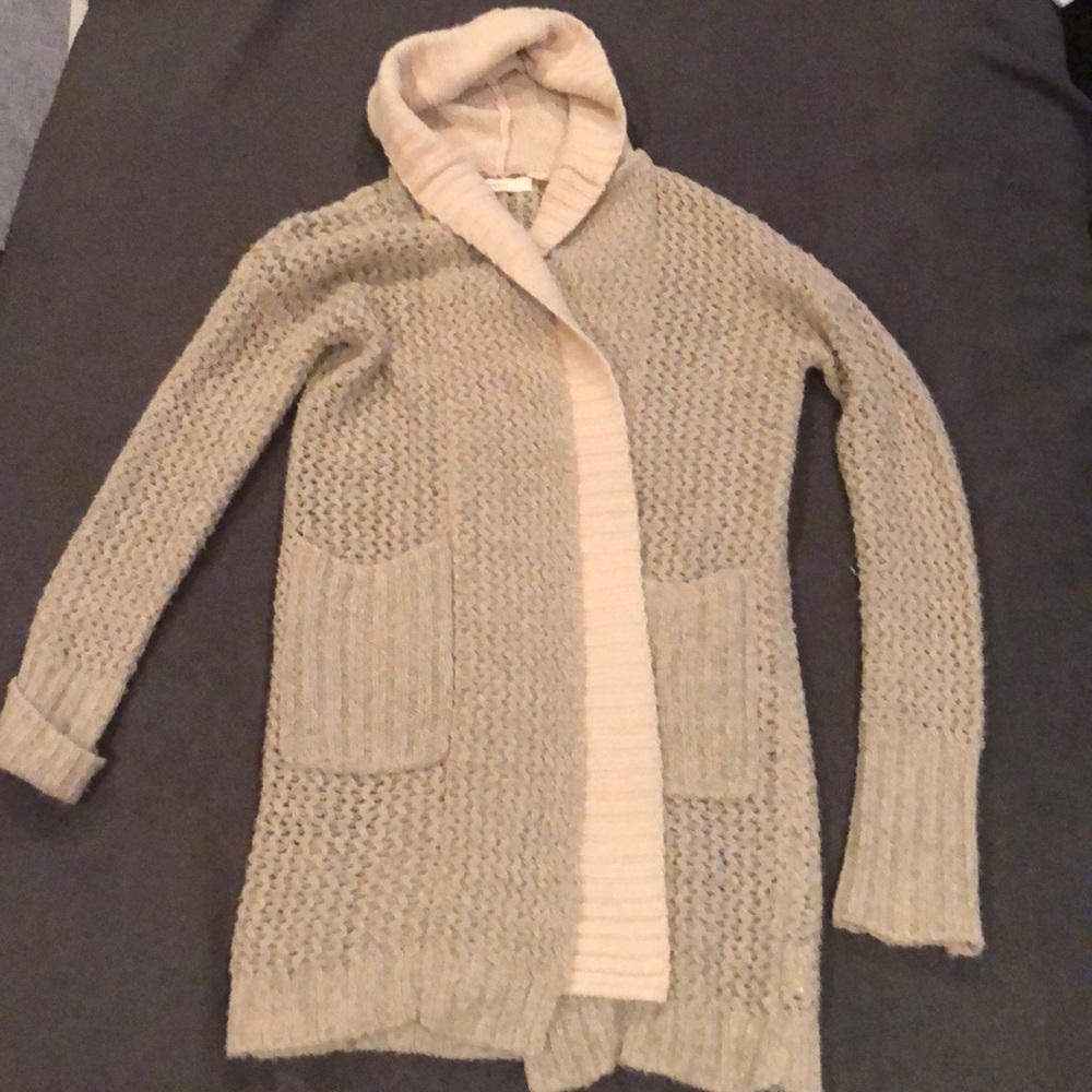 Sleeping on Snow Long Hooded Sweater